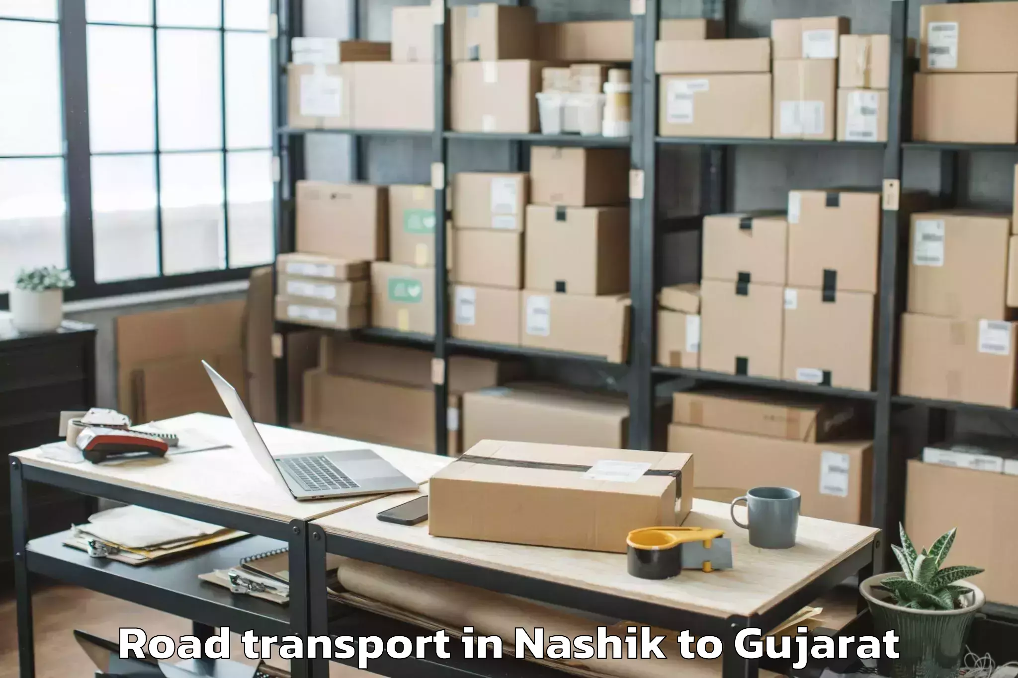 Top Nashik to Dhrangadhra Road Transport Available